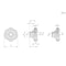 Elesa Technopolymer, VL.640/70 FP-A 3/8 VL.640 FP (inch sizes) - alternate 2